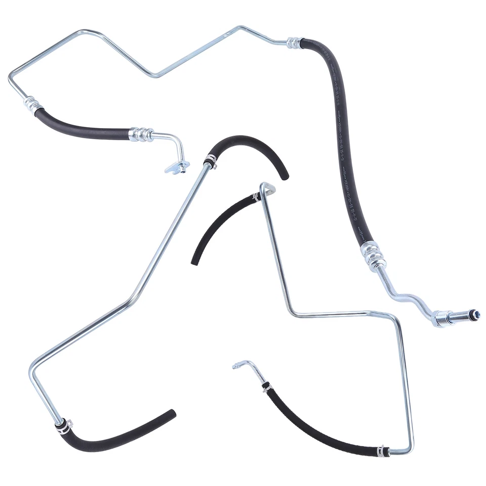 Set of 3 Power Steering Hose for Chevy Trailblazer GMC Envoy Buick Rainier CXL - Image 2 of 4