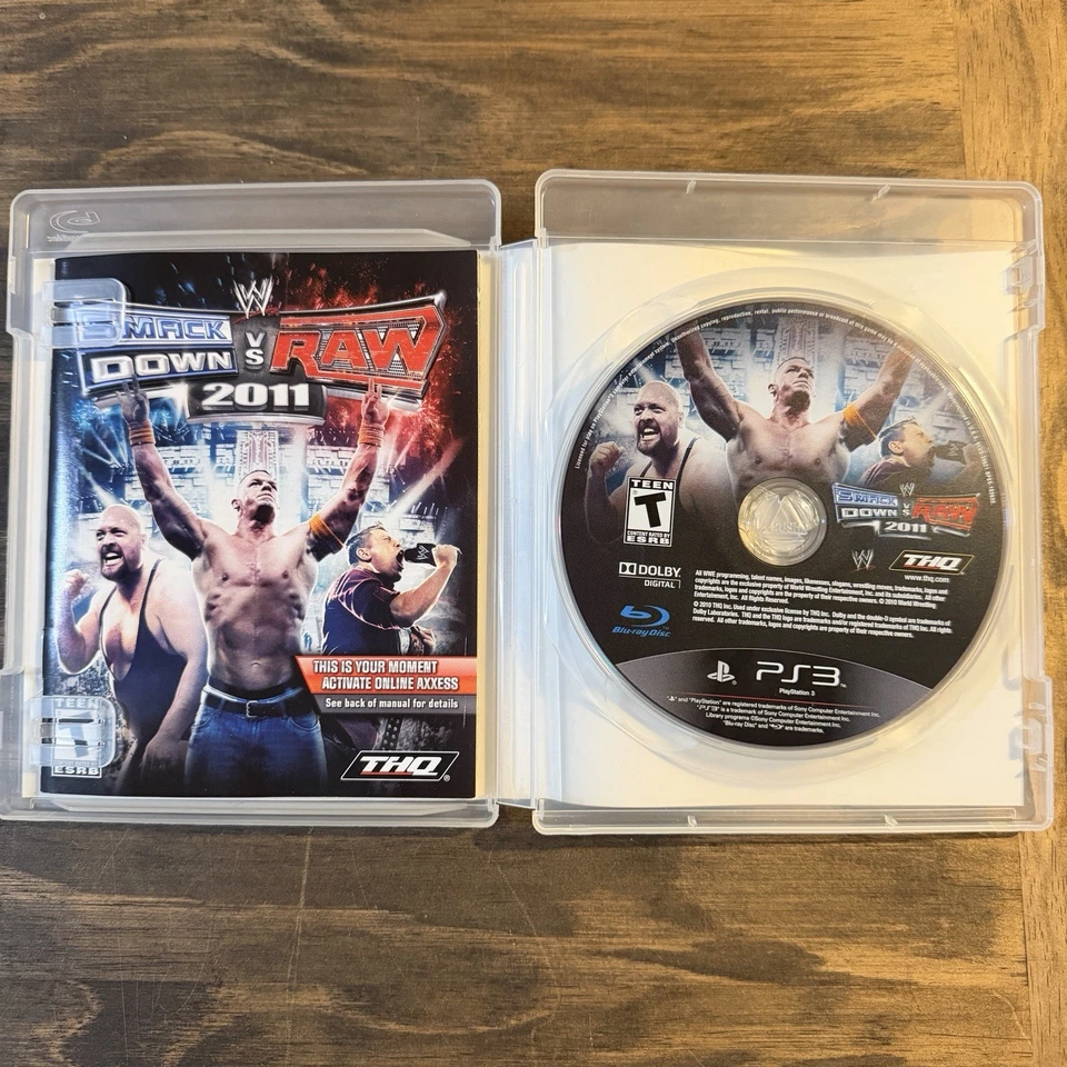 WWE SmackDown vs. Raw 2011 Sony PlayStation 3 PS3 juego de disco sin arañazos probado Foto 3 de 4