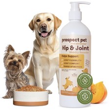 Hip and Joint for Dogs - Glucosamine with Plant-Based Chondroitin, MSM  Pump...