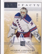 14/15 UD ARTIFACTS HENRIK LUNDQVIST BASE CARD SP /999 #101