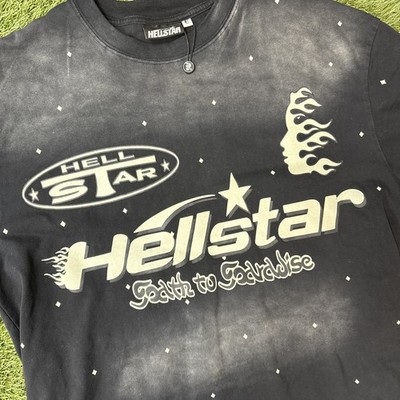 Hellstar Path to Paradise t-shirt Hell Star XL black acid wash