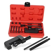 Chain Breaker Tool Kit with Storage Case - 13 Piece Rivet and Roller Chain