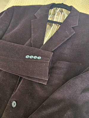 #apt. 9 Black #Corduroy  Suit #Single-Breasted Notch Lapel 2XL 42R