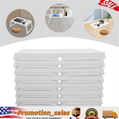 Portable Laptop Desks W/ Foldable Stand Notebook Table Tray 8Pcs For Reading Eat