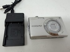 Nikon Coolpix S4000 12.0MP Silver Digital Camera With Battery Charger Working