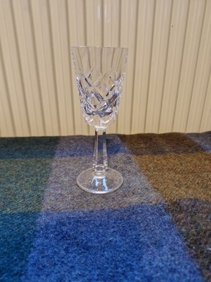Galway Irish Crystal O Brien Glas kleiner Stiel 16 cm hoch signiert