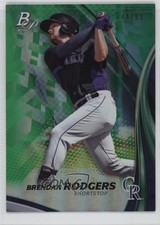 2017 Bowman Platinum Top Prospects Green /99 Brendan Rodgers #TP-BRO jg5