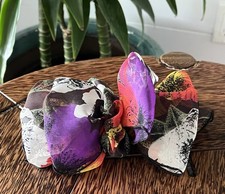 Vintage 1990s Fairland Floral Large Hair Bow Barrette Clip