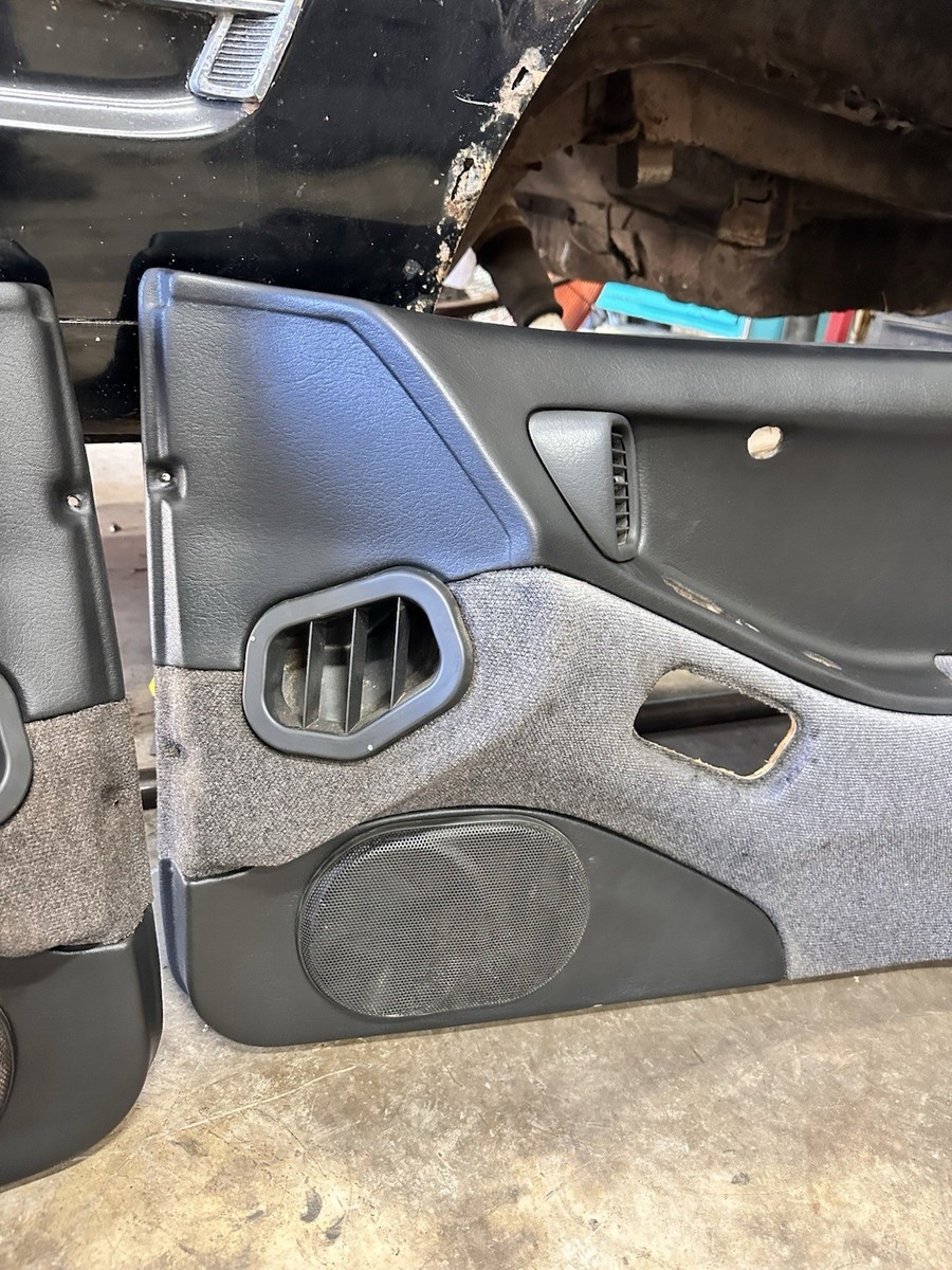 90-93 Nissan 300zx Z32 2+0 OEM Black Interior Door Panels PAIR