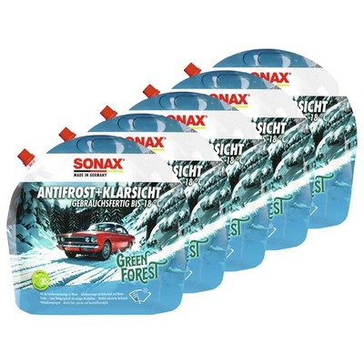 AntiFrost + KlarSicht bis -18 °C Green Forest Pflege 01384410 SONAX 5 X 3 Liter