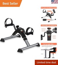 Under Desk Bike Pedal Exerciser for Home  Office, Adjustable Resistance Workout