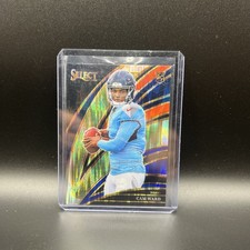 2025 Panini Select CAM WARD Club Level [#226] Black/ Red Shock Prizm RC - Titans