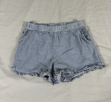 Polo Ralph Lauren Girl Blue Plaid Seersucker Shorts Size 16