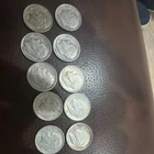 Lot # Z of 10 90% Silver Roosevelt Dimes Circulated Uncertified 10C
