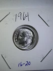 1964 10C Roosevelt Dime SILVER Uncirculated (16-20)