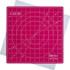 Rotating Cutting Mat 12" x 12" - Locking Rotating Self Healing Cutting Board f