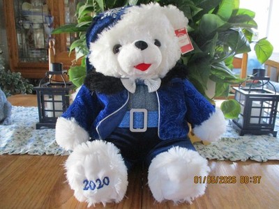 2020 Walmart Snowflake Male Teddy Bear in Blue Outfit 19'' Mint Condition w/Tags