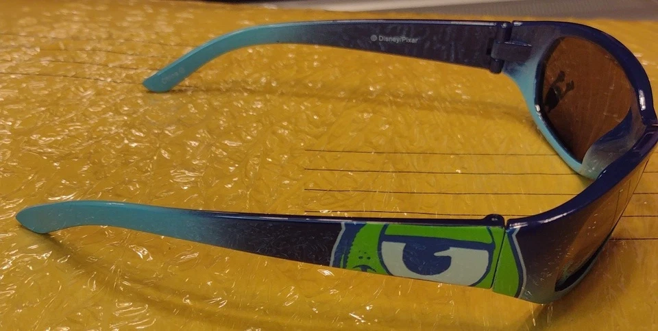 Pre Owned Kids Youth Size Monsters Inc. Sully & Mike Wazowski Wrap Sunglasses 🕶 - Image 2 of 4