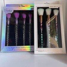Makeup Brush Set Zo Ayla Bloom 8 Piece Royal Scepter Purple Unicorn Edition NIB