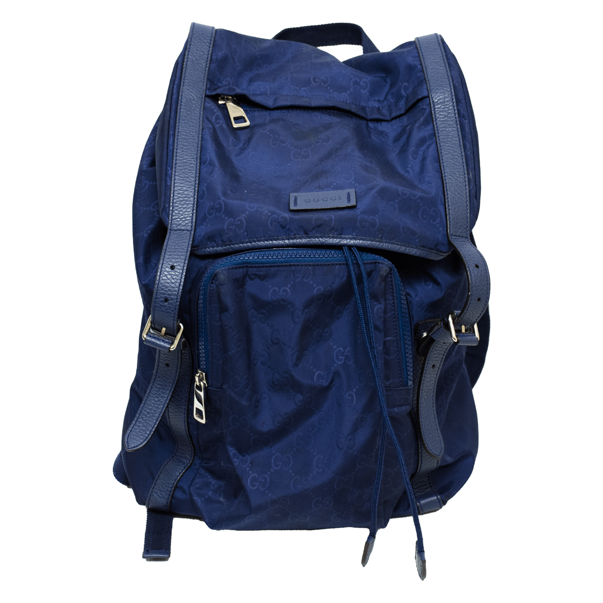 Gucci Large Blue Nylon GG Backpack - 510336 | eBay