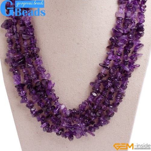 Handmade Multi-Strands Chips Cluster Statement Fashion Long Necklace 17-20 Inch - Picture 4 of 83