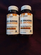 TWO NATURAL STACKS Dopamine Focus  Memory 60 Caps Supplement Exp 3/202 7   