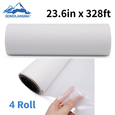 4Rolls Instant Hot Peel 23.6in x 328ft DTF Direct to Film Printing Transfer Film
