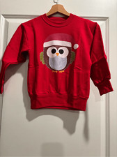 Owl Christmas Sweatshirt size Children's Small