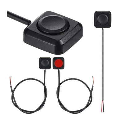 1Pc Momentary Push Button On Off Switch Black Plastic 12V 24V Mini Button Swi#lk