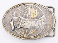 Schlitz Malt Liquor Beer Brass Plate Novelty Belt Buckle