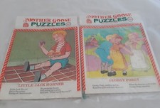 2 Preschool Nursery Rhyme Puzzles 1970 Jack H...