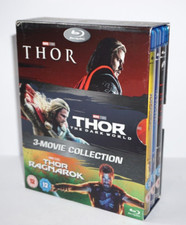 THOR 3-Movie Collection Blu-Ray Box Set 1-3 Complete Trilogy