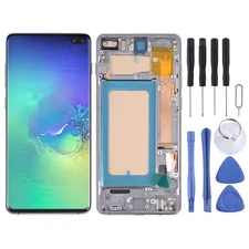 LCD Touch Screen For Samsung Galaxy S10+ SM-G975 with Digitizer Assembly Frame