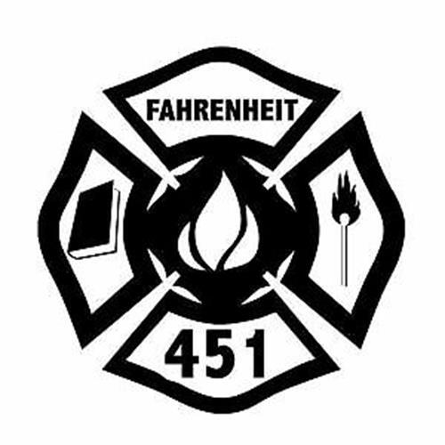 Firefighter Fahrenheit 451 Decal Sticker Window VINYL DECAL STICKER Car - Bild 1 von 1