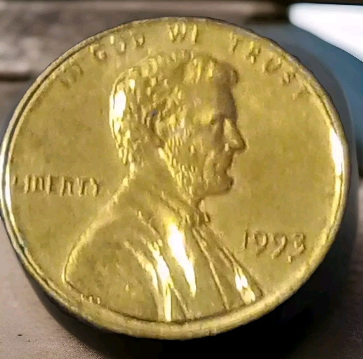 1993 Gold Planchet Error Beautiful Penny | eBay