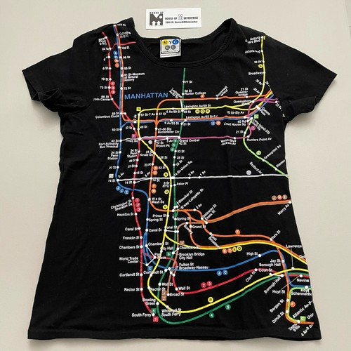 City Subway Line Vintage T-Shirt Size 
