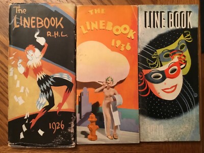 Lot Of 3 Very Good Softcover 1926, 1936 1938 Linebook RHL Chicago Tribune
