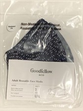 Goodfellow Co Adult Reuseable Mask 2-PK Size L/XL - Blue Blue Arrows