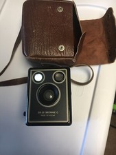 Kodak Six-20 Brownie 620 C Film Box Camera in Pouch Excellent