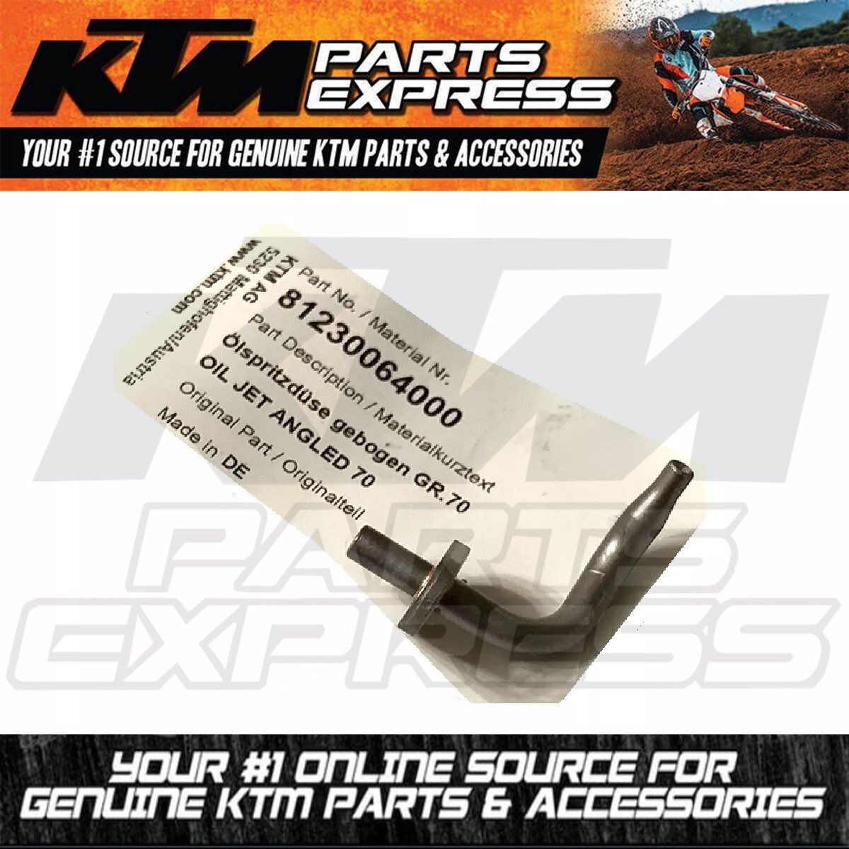 NEW OEM KTM OIL JET ANGLED 70 450 500 EXCF 6 DAYS SXF XCF XCW  