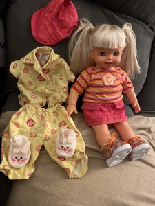 RARE Barbie Cuddly Soft Kelly 16” Doll 