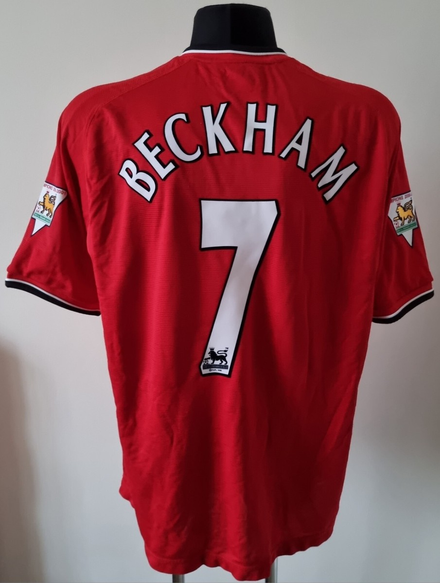 UMBRO マンチェスター・ユナイテッド BECKHAM 7 2XL Manchester United 2000 - 2002 Home football Umbro shirt #7 Beckham