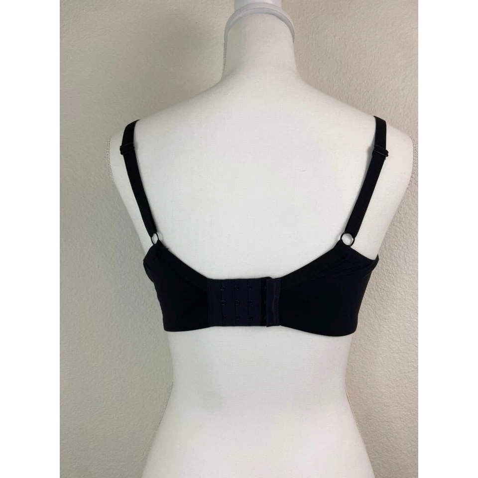 Motherhood maternity women's 34DDD black wireless lightly lined nursing bra - Image 3 of 4