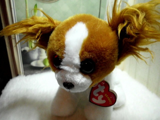 papillon dog stuffed animal
