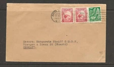 New Zealand 1937 cover  (a213)