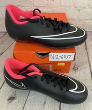 Nike 651642 016 JR Mercurial Vortex II FG-R Black Hyper Punch White US Size 1.5Y