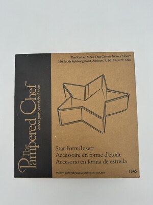 Pampered Chef Metal Star Form/ Insert #1545 Pancake Cake Cookie Pan Mold New NIB