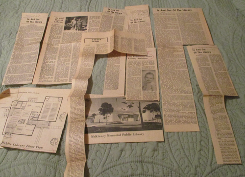 Collectible~McKinney,TX~Memorial Library~Newspaper Clippings~Photo~Plan~1960's - Picture 2 of 11