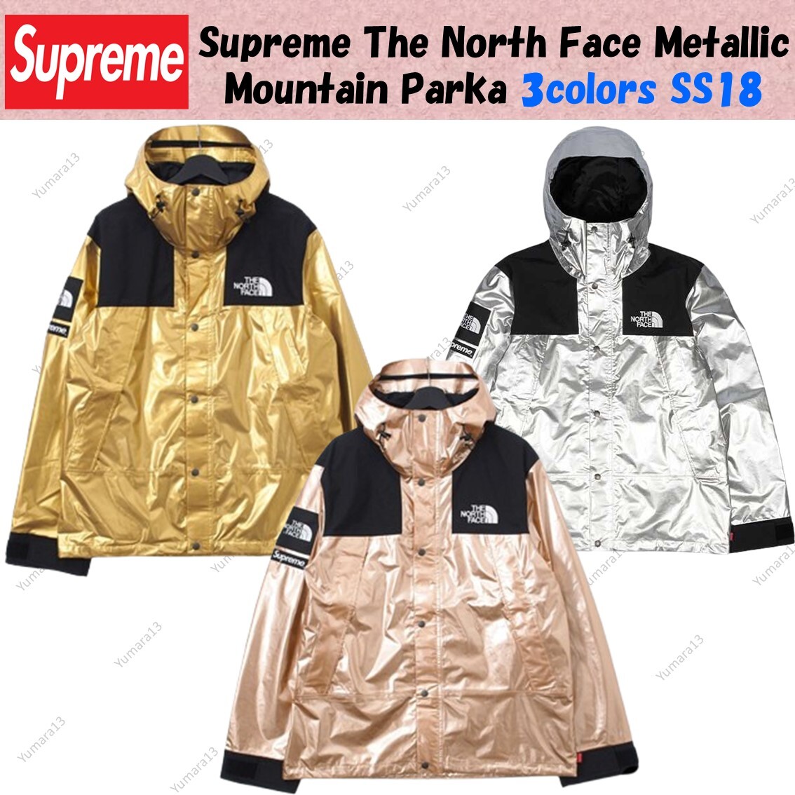 Supreme The North Face Metallic Mountain Parka 3colors SS18 | eBay