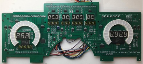 LS SWAP 1984-1989 C4 Corvette Digital Dash Panel White LED Gauges Made In USA - Picture 3 of 6